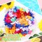 500 Pieces Hawaiian Leis Necklace Colorful Tropical Flower Garland Hawaiian Leis Bulk Thickened Hawaiian Flower Wreaths Supplies